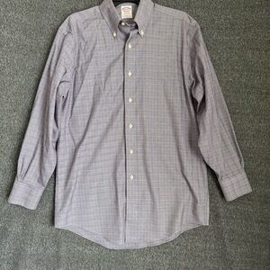 Brooks Brothers Est. 1818 Madison Men's Shirt Purple Check 15-32
